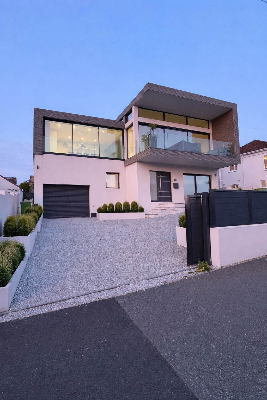 Rendered exterior finish on a property